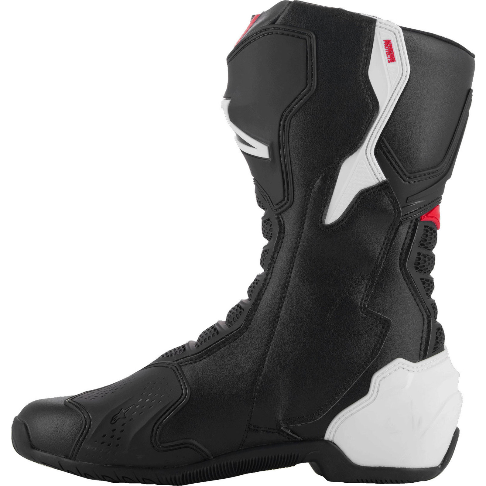 Alpinestars SMX-6 V3 Black White Red Graphic Motorcycle Boots Racing Footwear - Picture 10 of 42