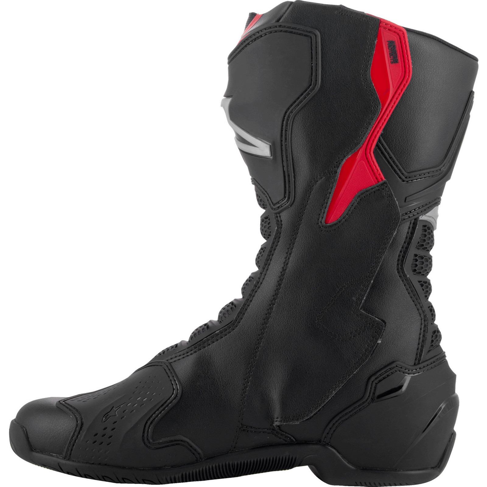 Alpinestars SMX-6 V3 Black Silver Red Motorcycle Boots Sport Race Motorbike Bike - Picture 31 of 42