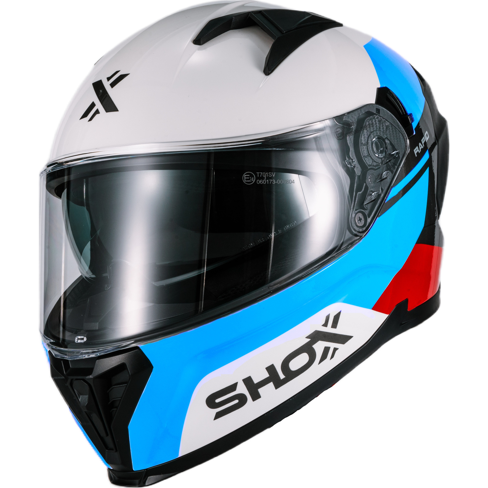 Shox Rapid ACU Gold Approved Full Face Motorcycle Helmet With Inner Sun Visor - Picture 59 of 74