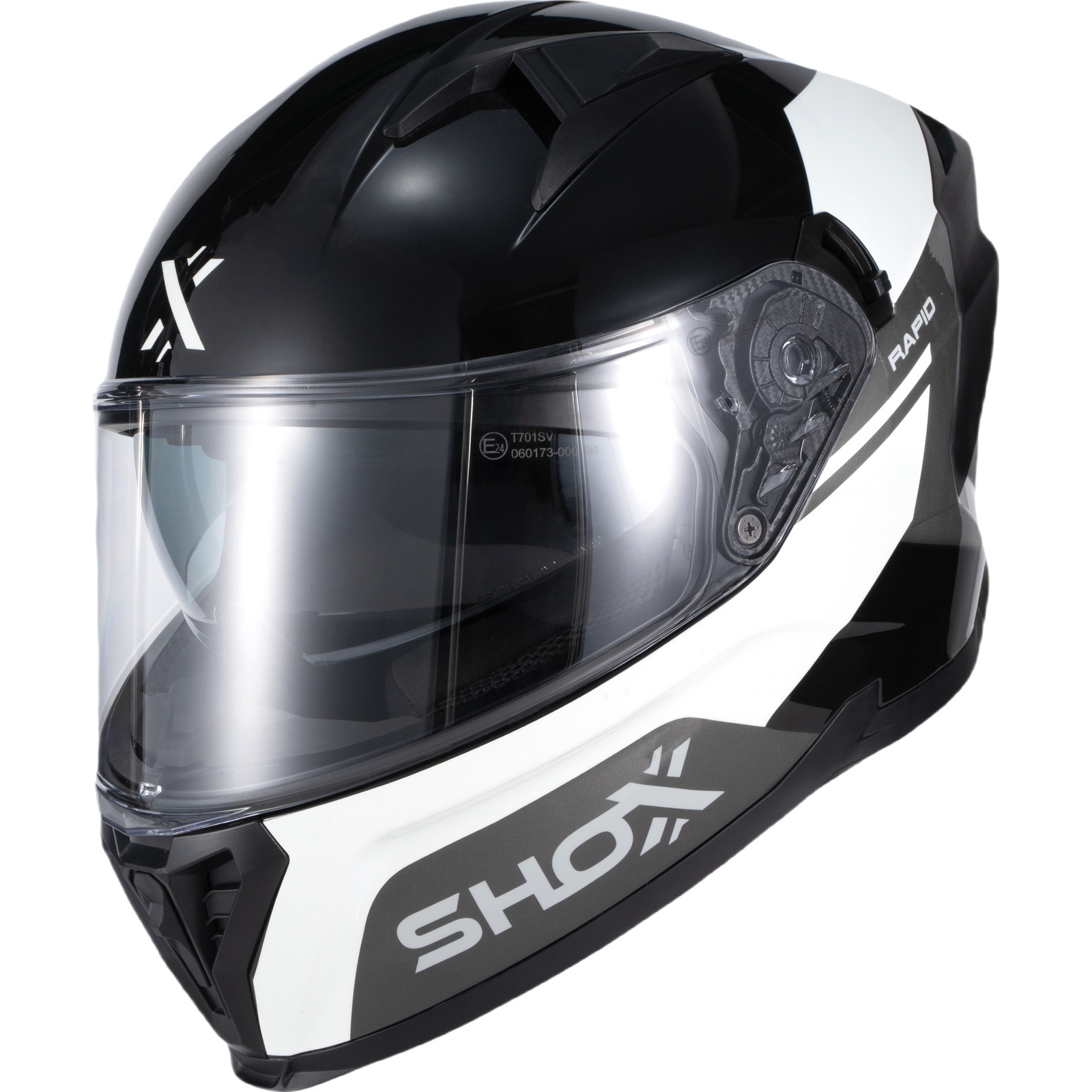 Shox Rapid ACU Gold Approved Full Face Motorcycle Helmet With Inner Sun Visor - Picture 70 of 74