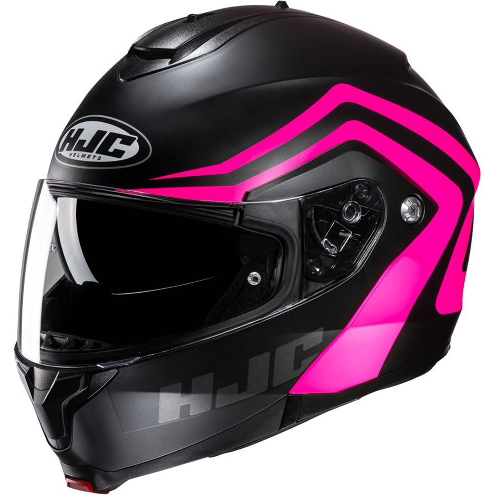 HJC C91N Nepos Pink Flip Front Motorcycle Crash Helmet Ladies Modular Motorbike - Picture 2 of 4