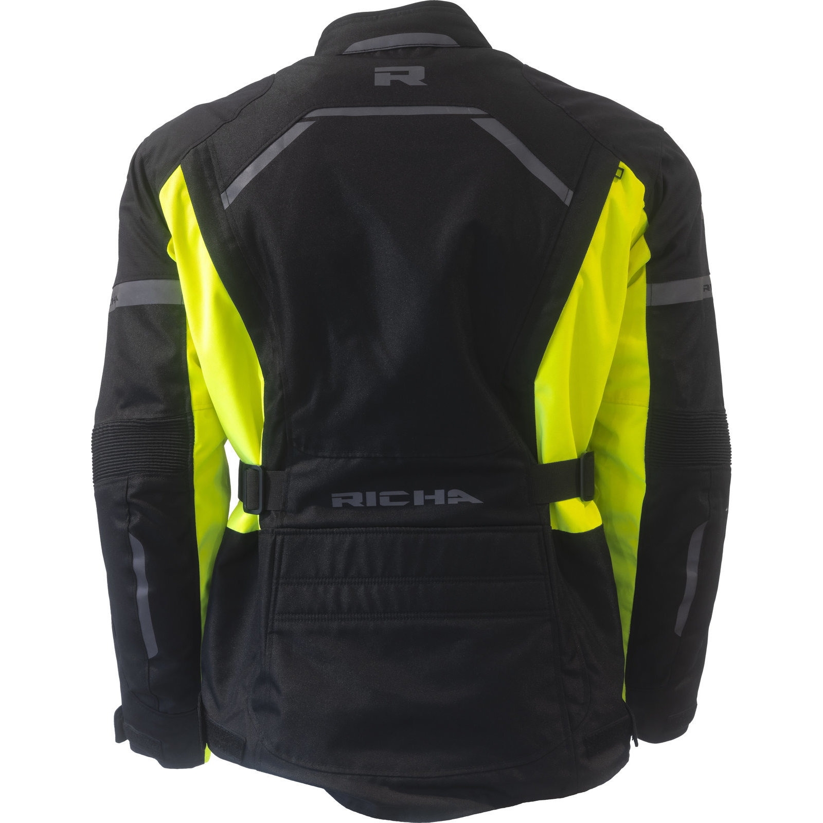 Richa Phantom Prime Black Fluo Motorcycle Jacket Motorbike Waterproof D3O Armour - Picture 39 of 40