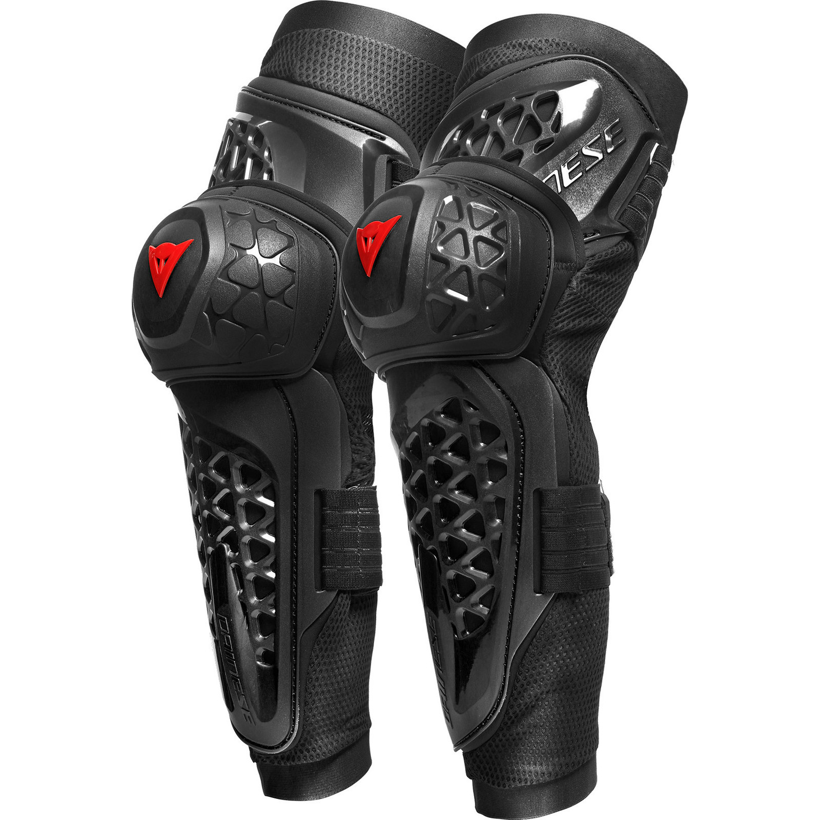 Dainese MX 1 Black Knee Guards Pair Off-Road Dirt Bike Vented Limb Protectors - Picture 10 of 15