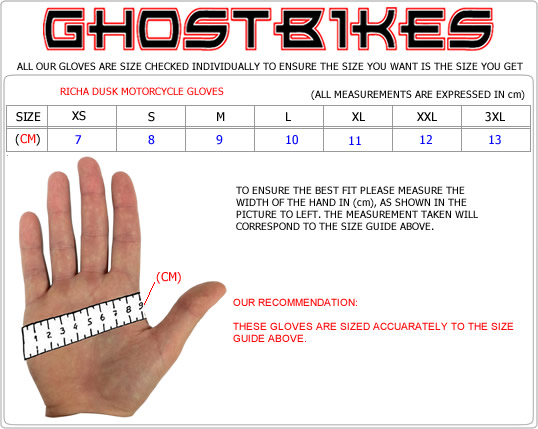 Gloves Size Guide