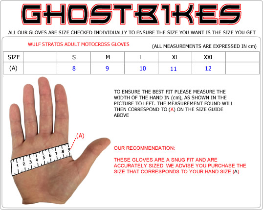 Gloves Size Guide