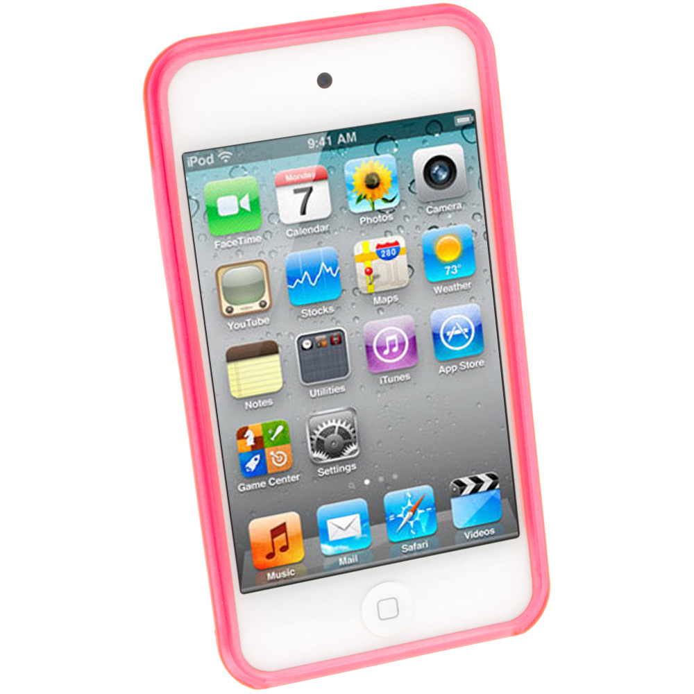 Pink TPU Gel Case for Apple iPod Touch 4th Gen 4G 8 32 64GB iTouch Skin ...