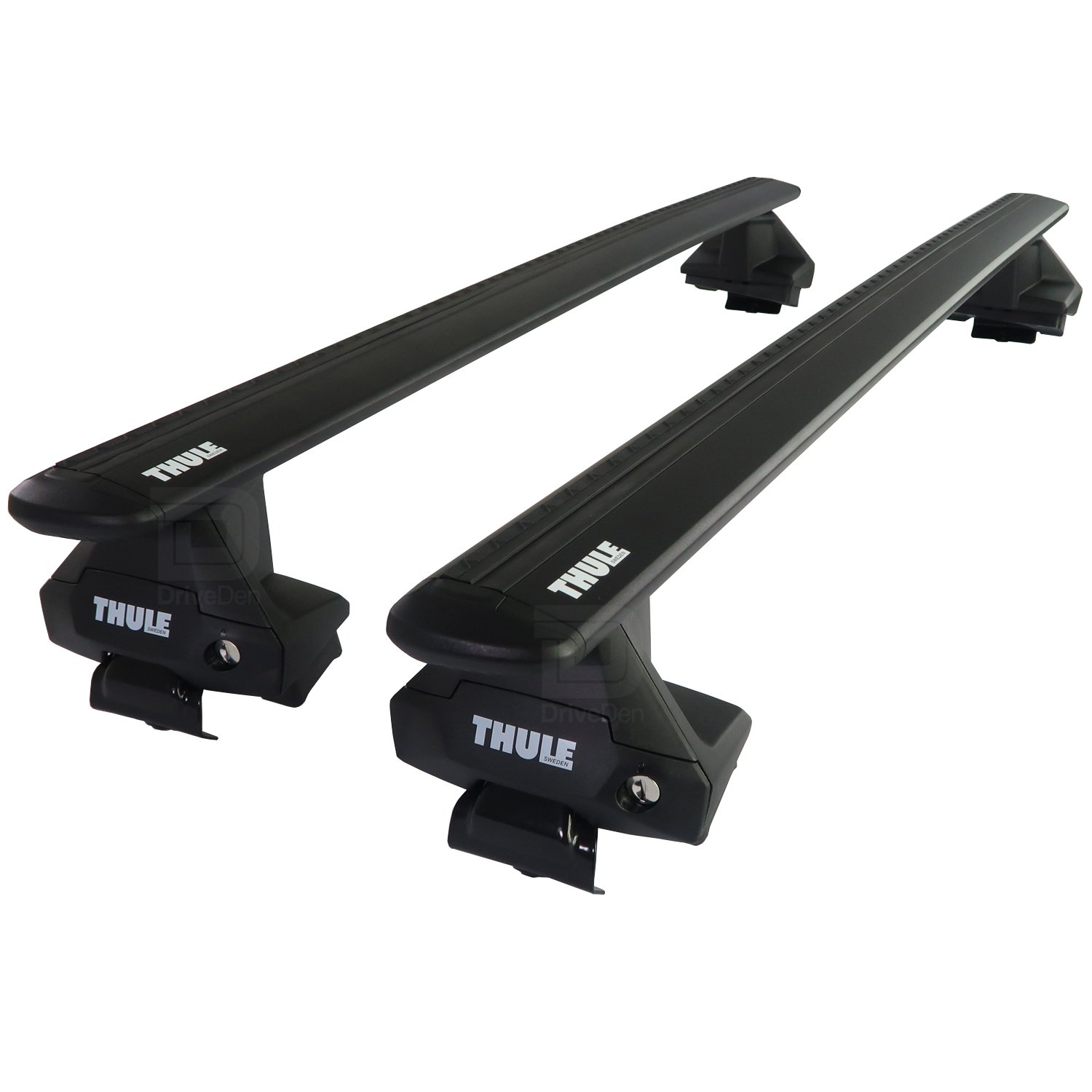 Thule Aluminium Wingbar Evo Black Roof Bars Set To Fit Audi A1 5 Door 10 18 Aero 5052644378279 0200