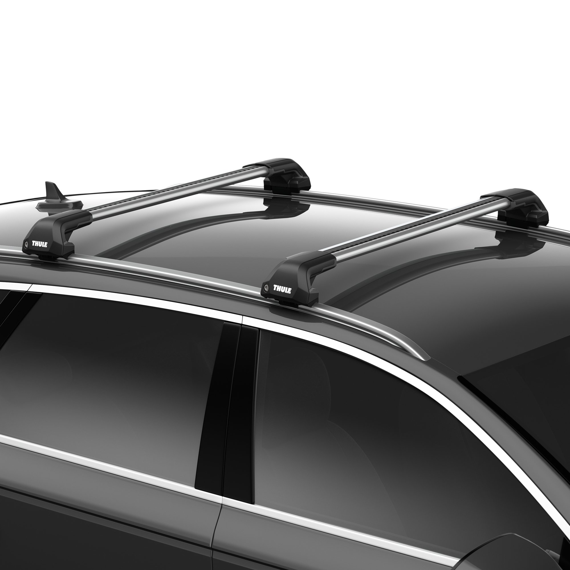Thule WingBar Edge Silver Aluminium Roof Bars Set for Audi Q7 Mk.1 06