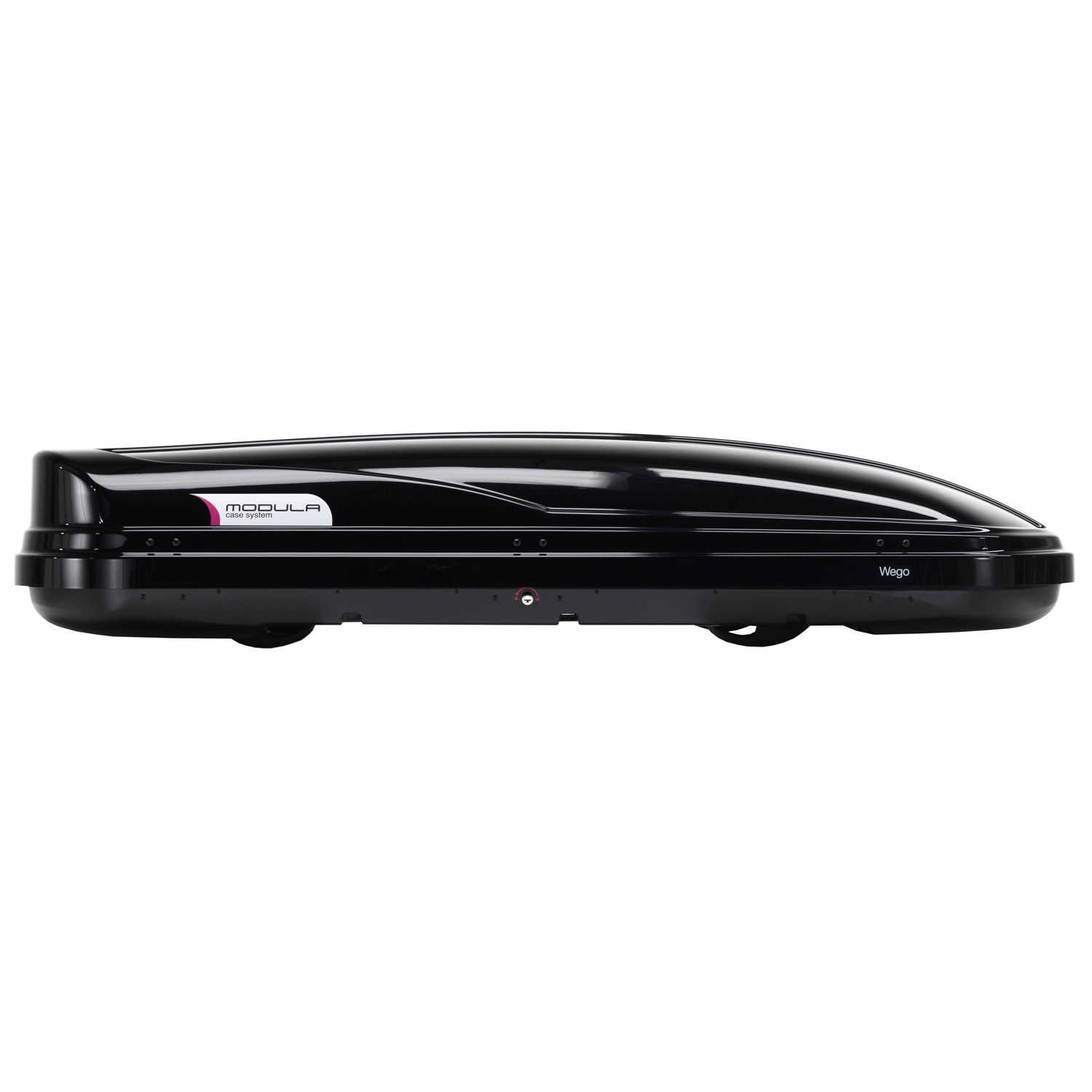 Modula Wego 500L 75Kg Gloss Black Car Roof Rack Top Box Luggage Travel
