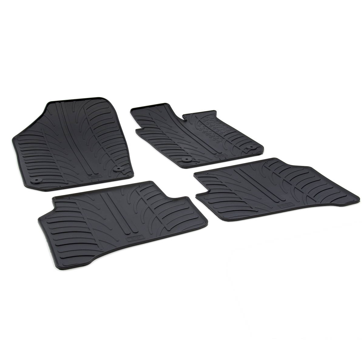 Gledring Tailored Rubber Floor Mats to fit VW Polo Mk5 0917 Black Moulded Set 5052644931887 eBay