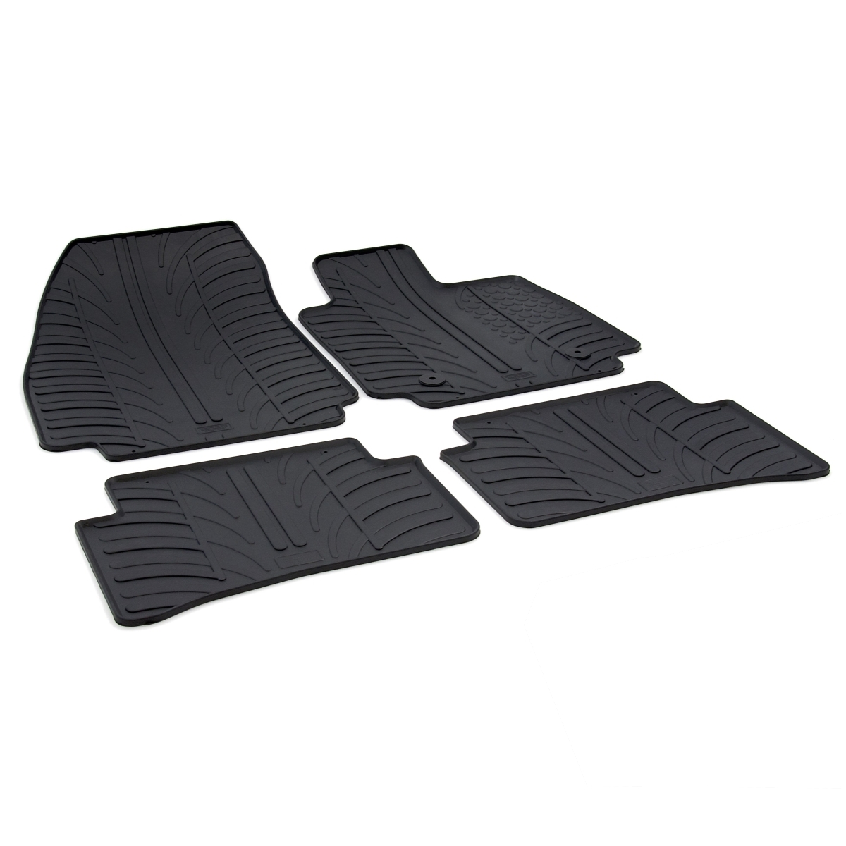 Gledring Tailored Rubber Floor Mats fits Renault Captur 1319 Black