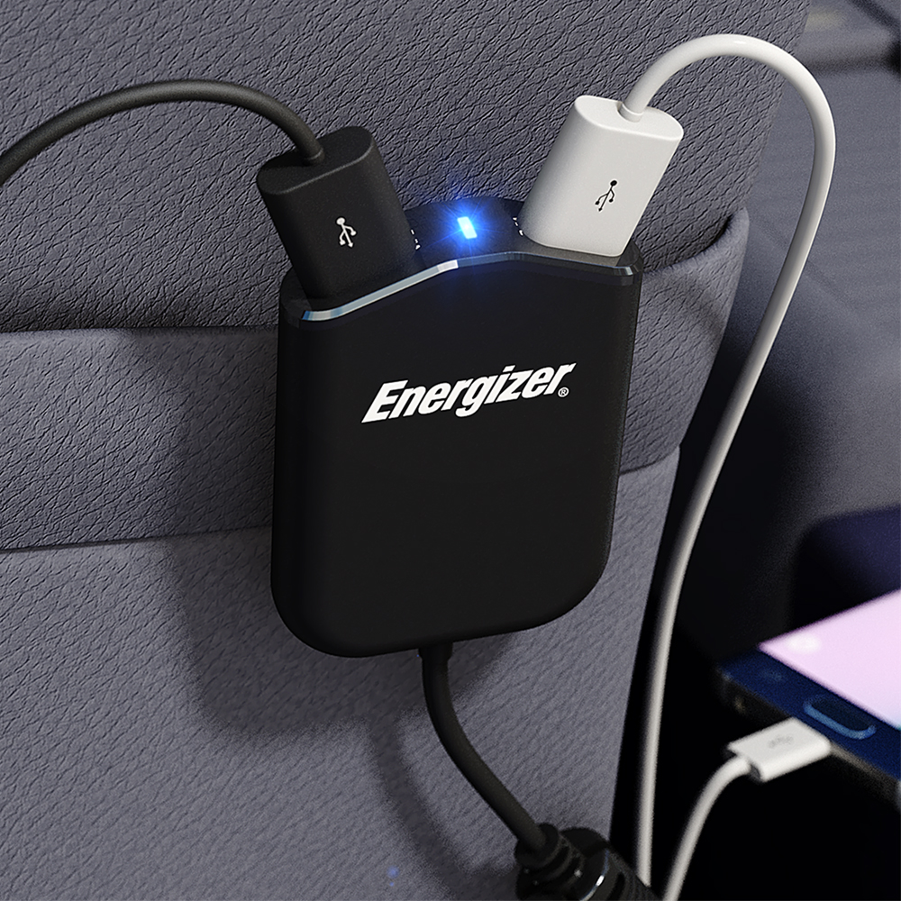 Energizer 12v Car Charger Quad USB Adaptor Socket Mobile Phone Tablet Fast 4 2.1 5010555505283