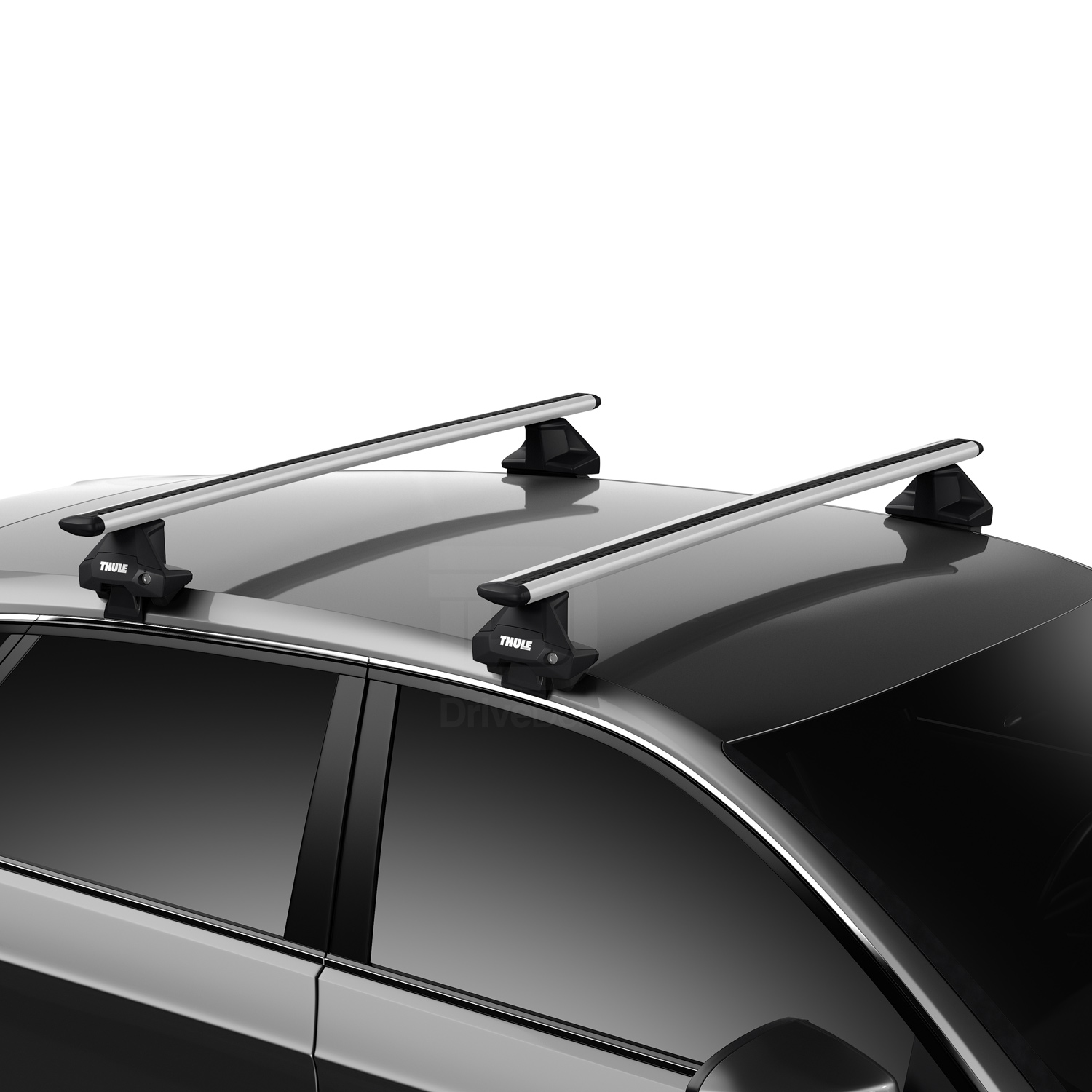Thule Aluminium WingBar Evo Silver Roof Bars Set to fit Audi A5 Sportback 17-19