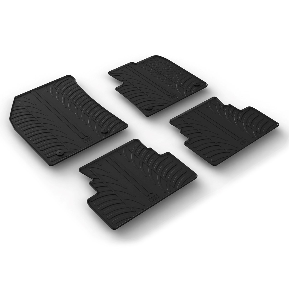 Gledring Tailored Rubber Floor Mats Set to fit Vauxhall Grandland X 17