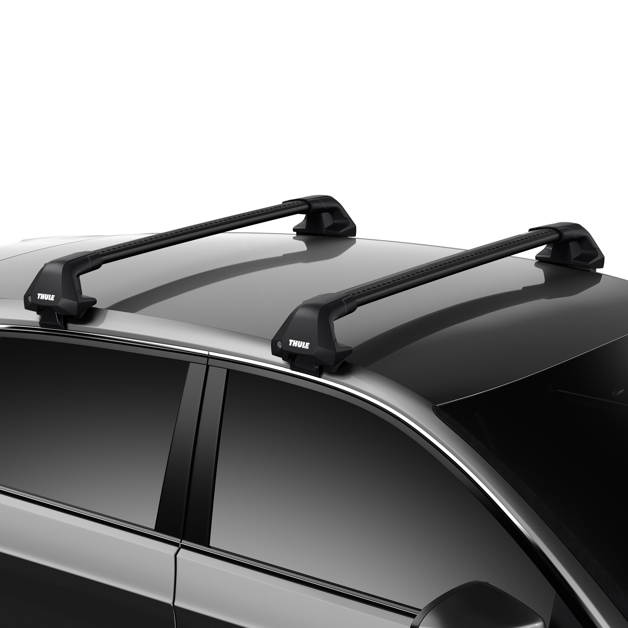 Thule WingBar Edge Black Aluminium Roof Bars Set for Audi A5 Sportback