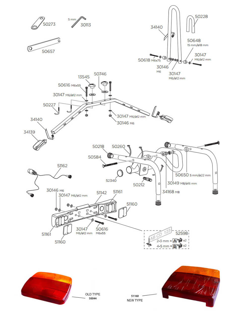 Spare Parts for Thule RideOn 2 9502