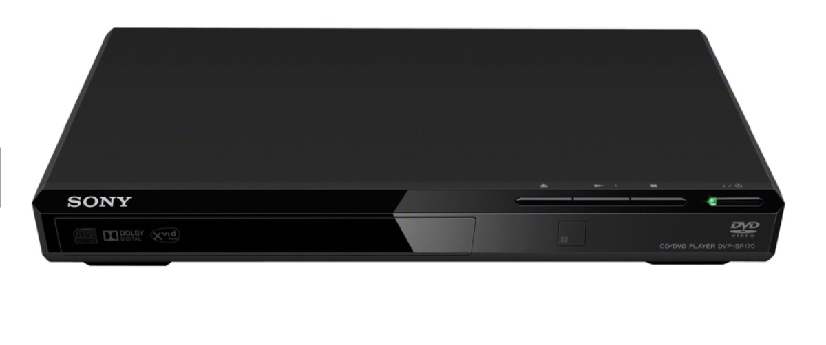 Sony Compact DVD Player DVP-SR170 Slim Stylish Play Multi-Format Discs ...