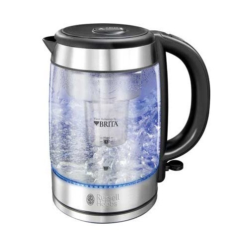 Russell Hobbs 20760 Glass Jug Kettle Brita Filtration Rapid Boil 1.7L ...