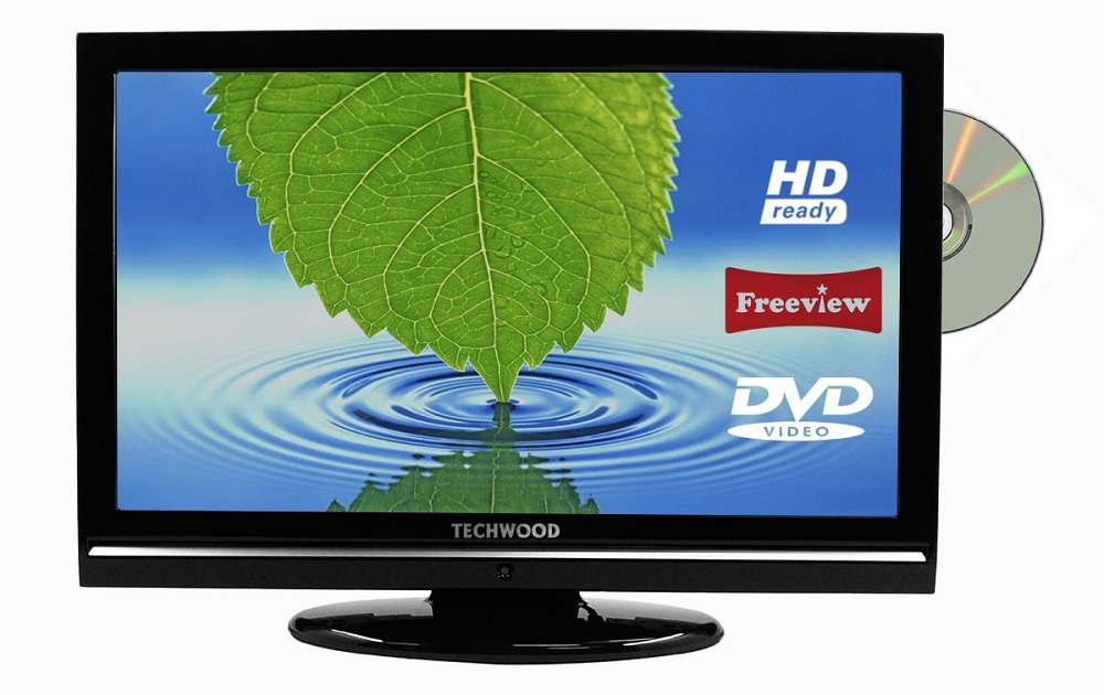 Techwood 22884HDDVD 22 Inch HD Ready LCD TV DVD Combi Built In Freeview ...