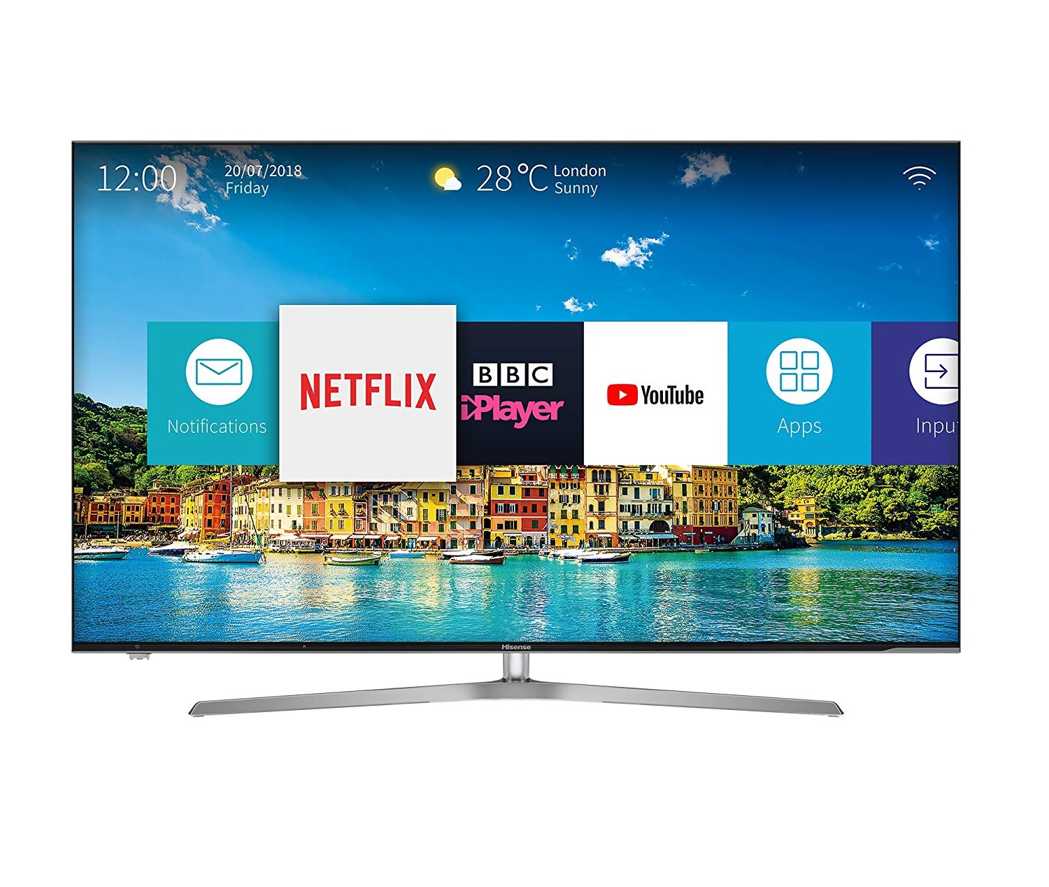 Hisense H55U7AUK 55 Inch SMART 4K Ultra HD LED TV Freeview Play USB ...