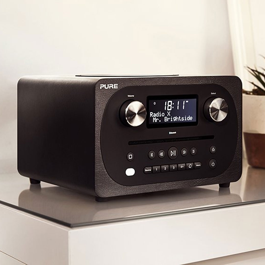 Pure Evoke CD4 DAB+/FM Bluetooth Compact System With Remote Black eBay