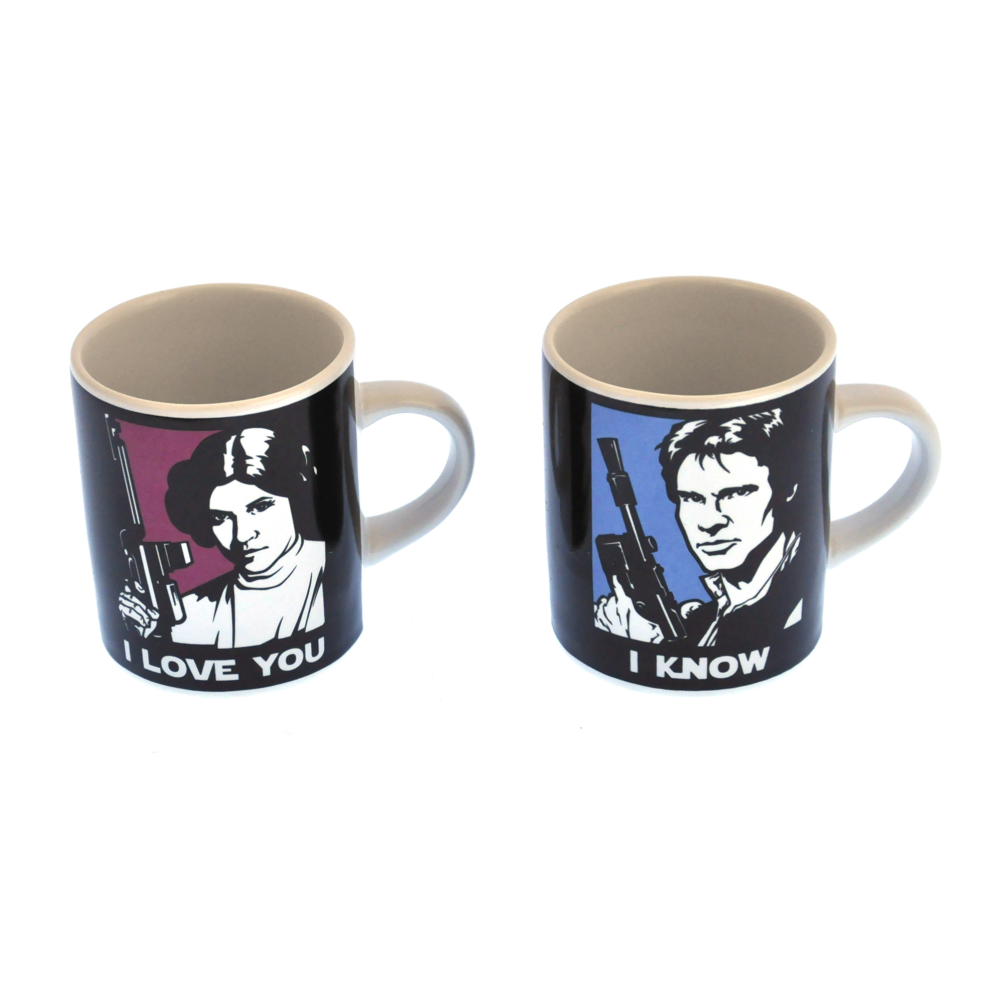 /Star Wars - Princess Leia 'I Love You' / Han Solo 'I Know' - Espresso ...