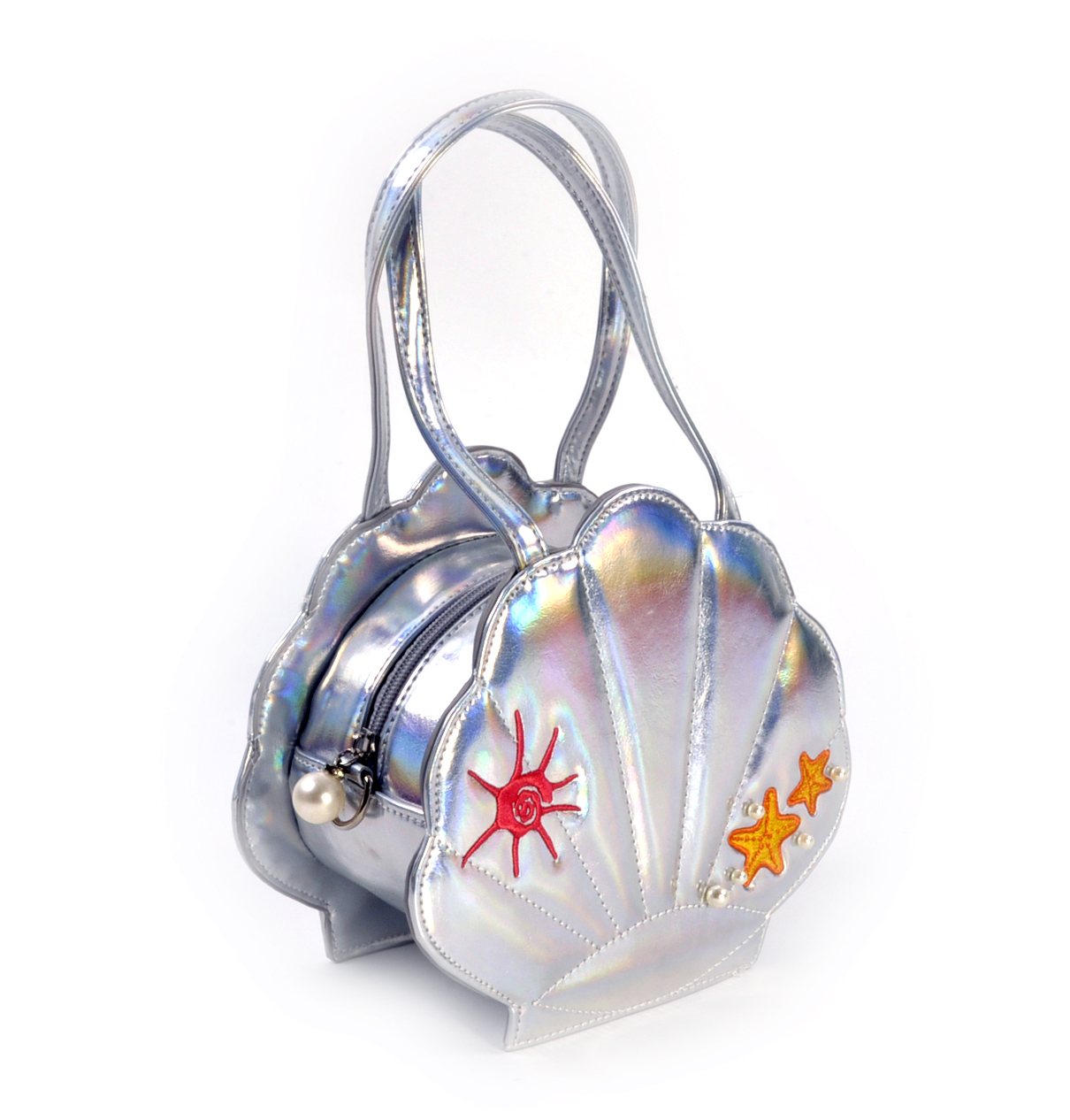 Silver Pearl Mermaid Hand Bag | Pink Cat Shop