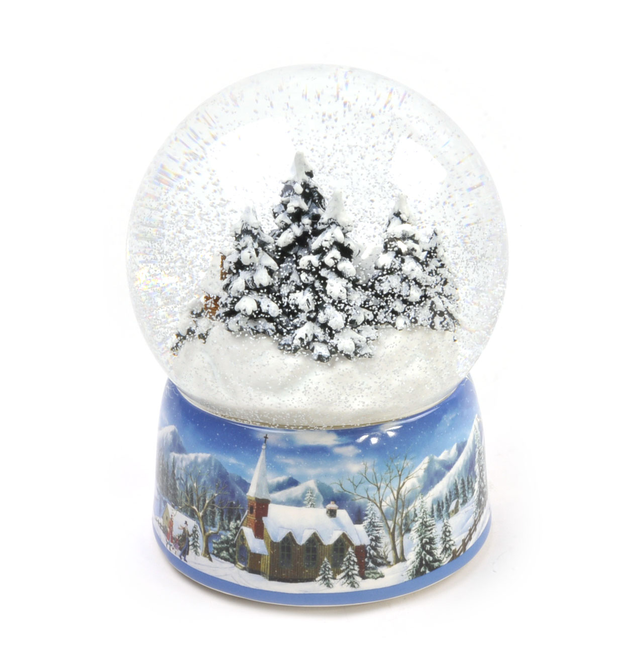 MusicBox Kingdom 55117 Snowstorm Snow Globe Music Box, Plays The Melody ...