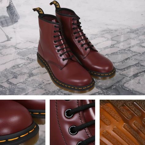 martens cherry red smooth