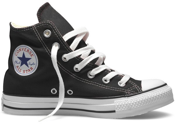 Canvas Trainer Boot Black M9160 UK 