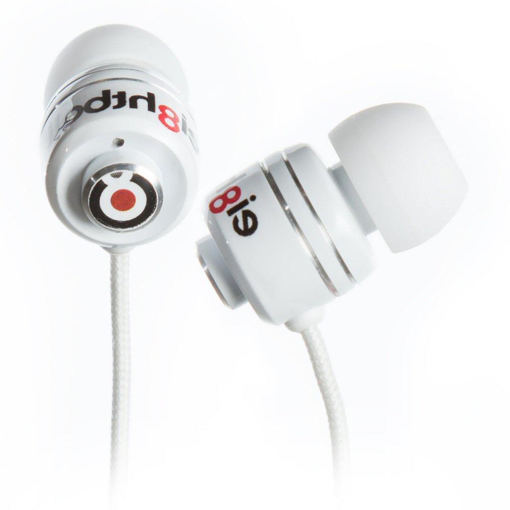 Ei8htball EX811 Target In Ear 3 Pin iPhone Earphones w/ Microphone White