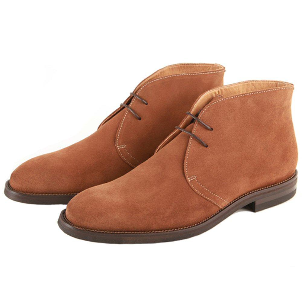 John White 60's Retro Mod Dainite Sole 2 Eyelet Suede Desert Boots Tan ...