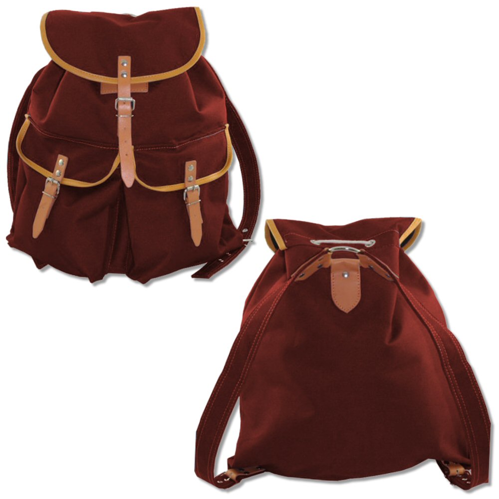 oxford leather backpack