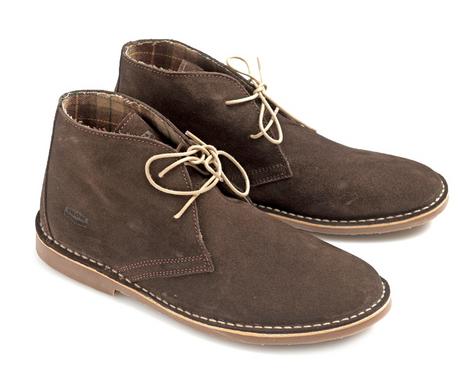 Ikon Classic 2 Hole Suede Mod Chukka Desert Boot Chocolate Brown