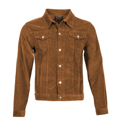 Run and Fly Mod Retro Trucker Jacket Corduroy Tan Thumbnail 1