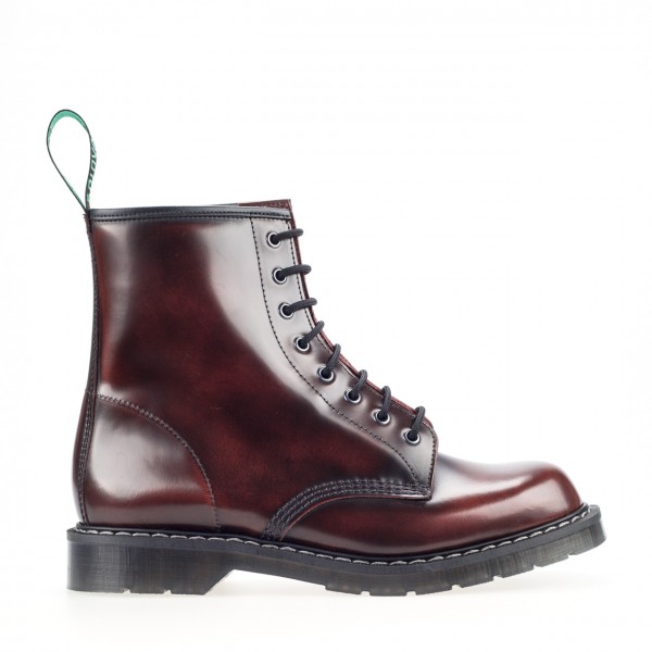 lace up boots burgundy