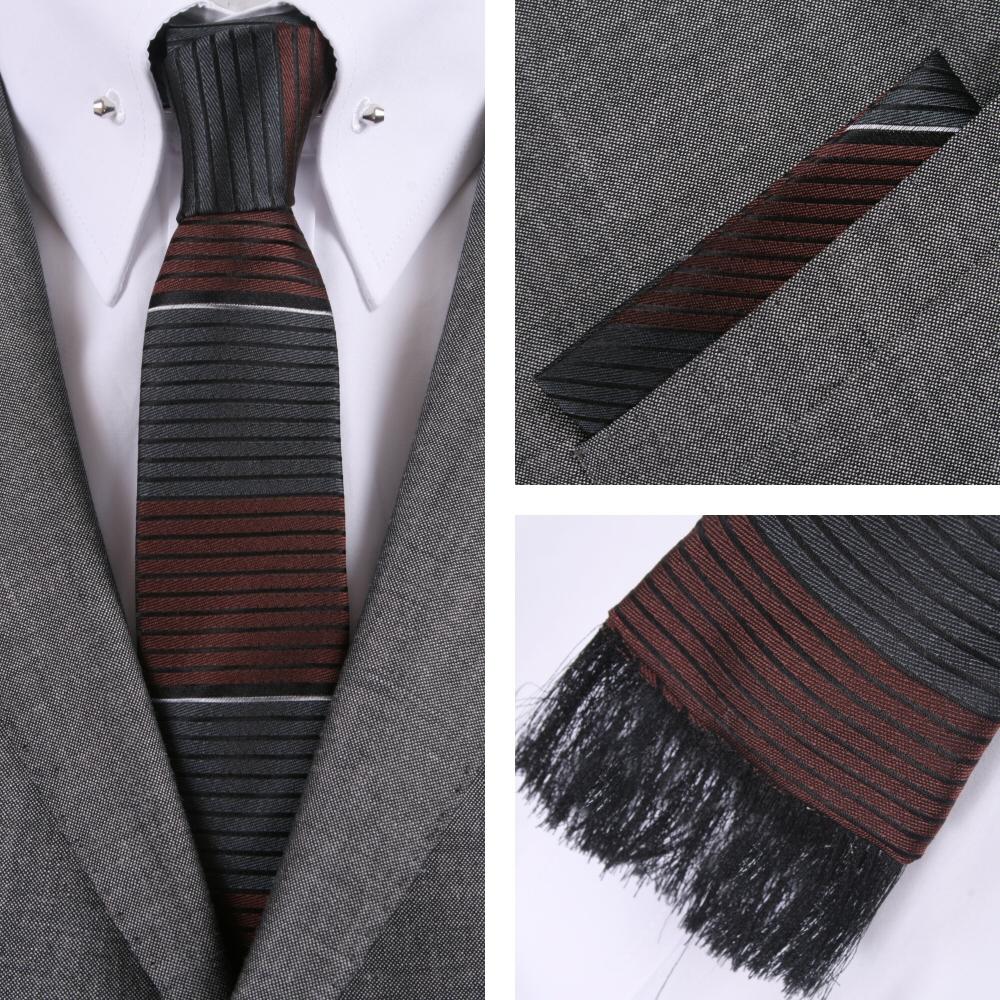 Knightsbridge Retro Square End Stripe Tie and Pocket Square Set Grey