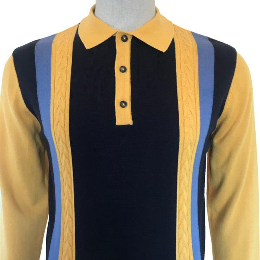 mustard long sleeve polo