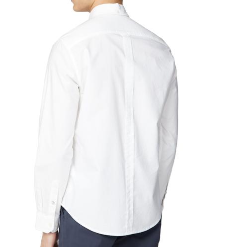 Ben Sherman Classic Oxford Button Down Long Sleeve Shirt White Thumbnail 3