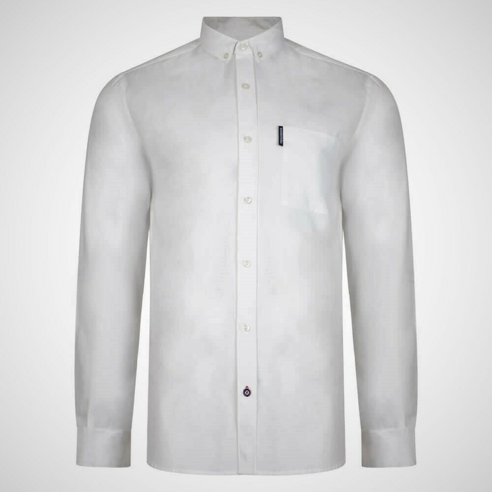 Pure Cotton Oxford Shirt White 