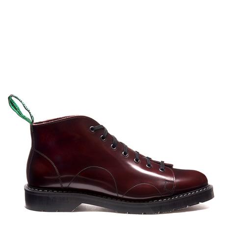 Solovair Rub Off Hi Shine Leather Monkey Boot Burgundy Thumbnail 2