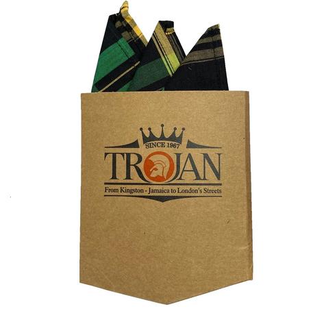 Trojan Records Jamaica Check Shirt With Pocket Square Black Thumbnail 5