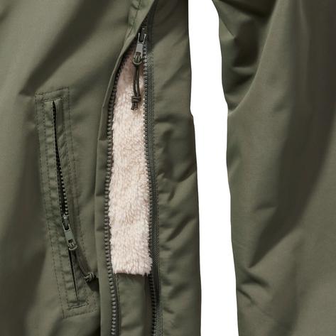 Brandit Windbreaker Borg Lined Hooded Cagoule Olive Green Thumbnail 3