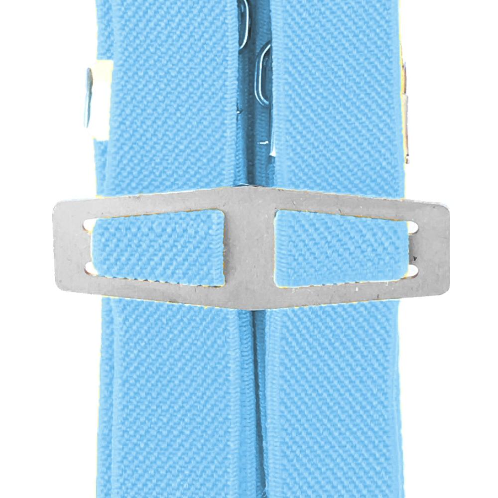 Bovver Clip Half Inch Skinny Braces Plain Sky Blue