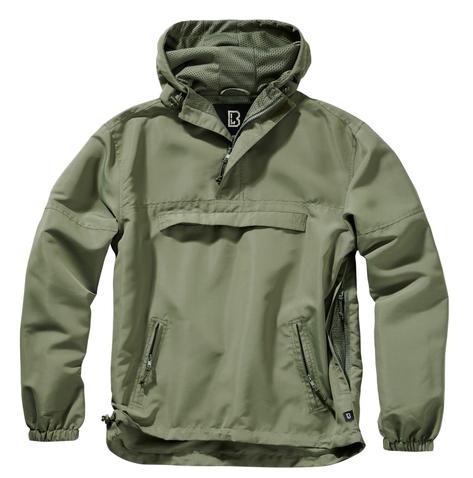 Brandit Windbreaker Mesh Lined Cagoule Olive Green Thumbnail 1