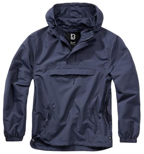 Brandit Windbreaker Mesh Lined Cagoule Navy Thumbnail 1