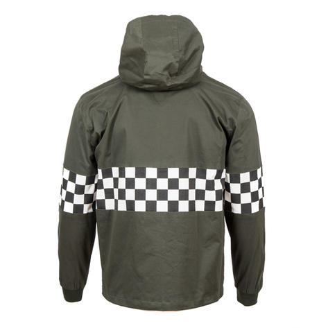 Adaptor Clothing Checkerboard James Jacket Deep Olive Green Thumbnail 3