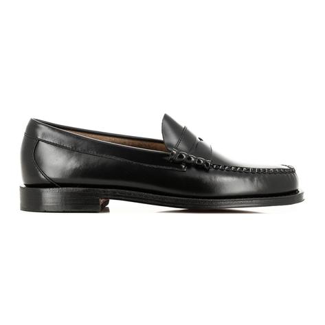 Bass Weejuns Larson Leather Sole Penny Loafer Black Thumbnail 2