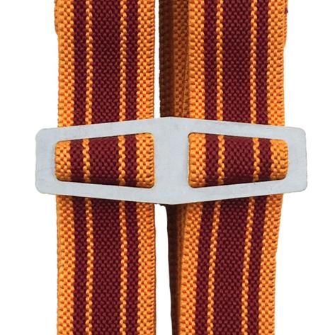 Bovver Clip 1/2 Inch True Grit Orange And Wine Slim Braces Thumbnail 1