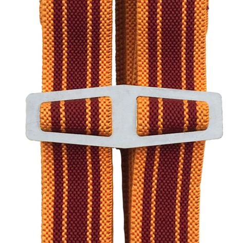 Bovver Clip 1/2 Inch True Grit Orange And Wine Slim Braces